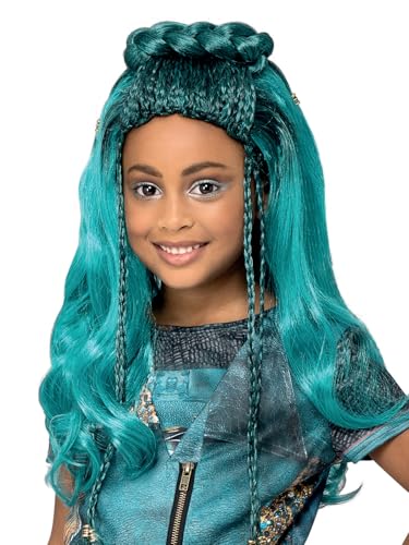 Smiffys Disney Descendants Uma-Perücke, Ombre & Geflochtenes Haar von Smiffys