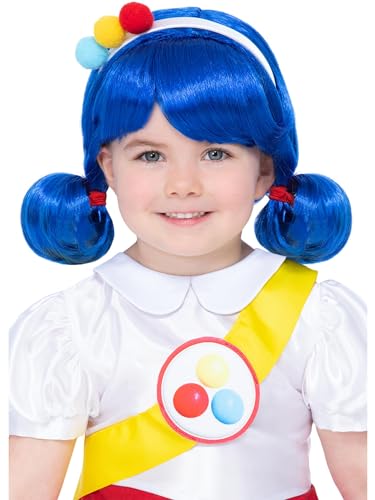Smiffys True and The Rainbow Kingdom, True-Perücke, mit Zöpfen und Fransen von Smiffys