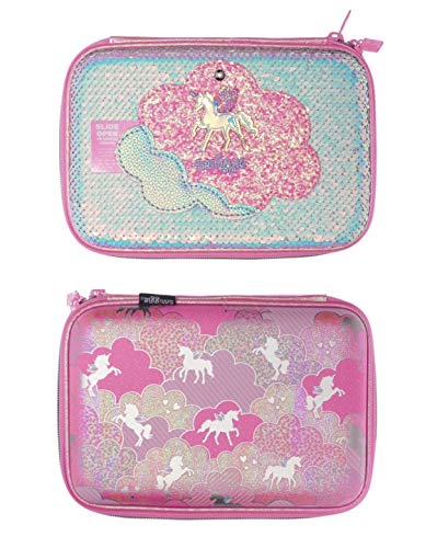 Smiggle Hardtop Federmäppchen mit geheimem Spiegel (Lunar Sparkle Pink Unicorn) von Smiggle
