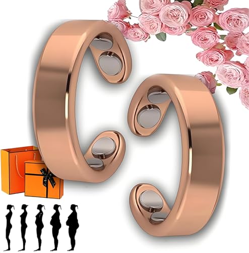 Sömni Ring Women's Menopause, 2025 Upgraded Sömni Ring: Menopause Aid Natural Adjustable Magnetic Therapy Rings for Men and Women Relaxation, Sleep Aid Fatigue Reduction (2PC-M) von Smilamo