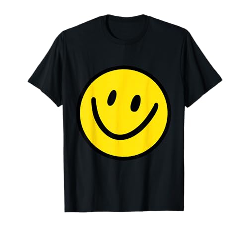 Happy Face Gelbes Lächeln Emoticon für Damen und Herren T-Shirt von Smile Emoticon Happy Face