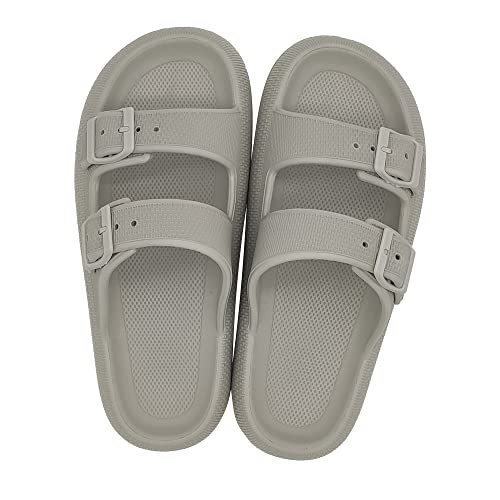 Smileader Unisex Männer Frauen Badeschuhe mit weichen bequemen Original Cloud Hausschuhe, Sommer rutschfeste Badeschuhe Strand Sandale Home Slippers 36-45EU von Smileader