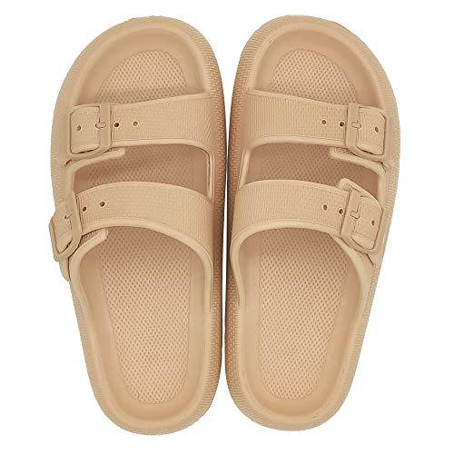 Smileader Unisex Männer Frauen Badeschuhe mit weichen bequemen Original Cloud Hausschuhe, Sommer rutschfeste Badeschuhe Strand Sandale Home Slippers 36-45EU von Smileader