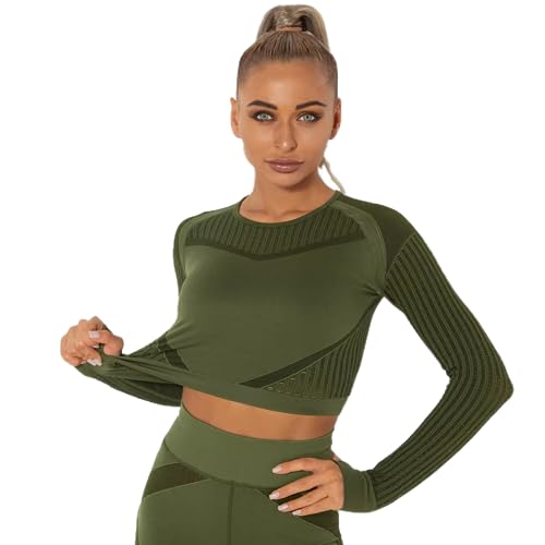 Smileader Yunafit Cleo Top Damen Yoga Funktionsshirt mit Hoher Elastizität für Sport und Gym - Atmungsaktiv, Blickdicht, Lange Ärmel von Smileader