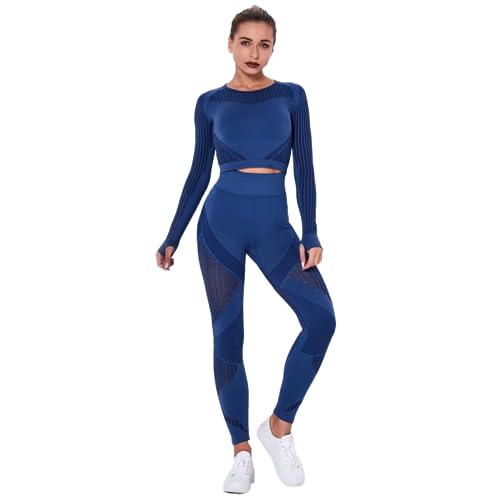 Smileader Yunafit Cleo Top Damen Yoga Funktionsshirt mit Hoher Elastizität für Sport und Gym - Atmungsaktiv, Blickdicht, Lange Ärmel von Smileader