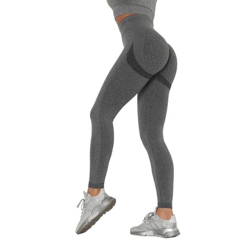 Smileader Yunafit Leggings Gymfit Kompressionshose Damen Hohe Elastizität für Sport,Gym - High Waist Booty Scrunch Butt Yoga Hosen von Smileader