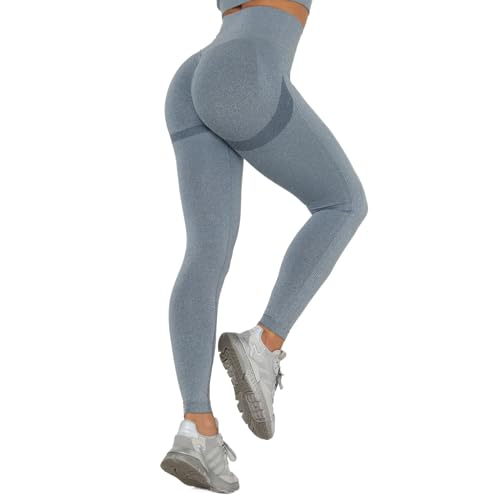 Smileader Yunafit Leggings Gymfit Kompressionshose Damen Hohe Elastizität für Sport,Gym - High Waist Booty Scrunch Butt Yoga Hosen von Smileader