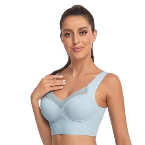 Wmbra Haltungskorrektur BH original Sommerlicher Bügellos Push-Up Komfort BH-(BH03),Bustier Damen große brüste,Sloggi Zero Feel von Smileader