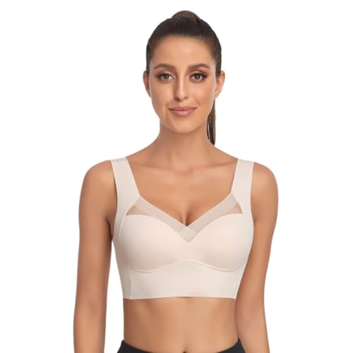 Wmbra Haltungskorrektur BH original Sommerlicher Bügellos Push-Up Komfort BH-(BH03),Bustier Damen große brüste,Sloggi Zero Feel von Smileader