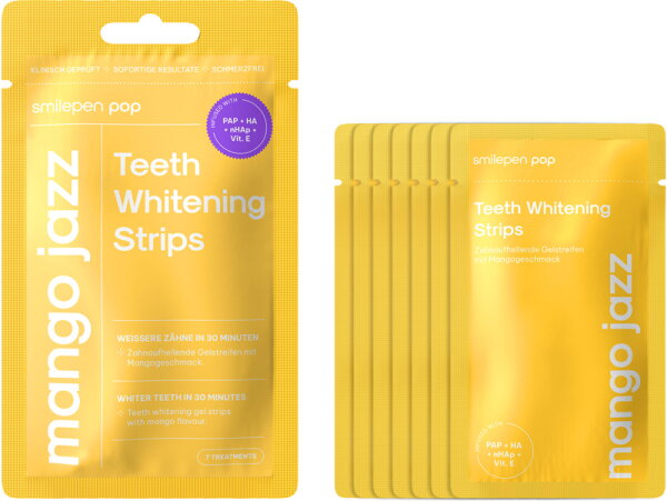 Smilepen Pop Teeth Whitening Strips Mango Jazz von Smilepen