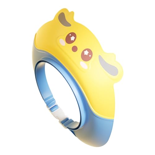 Baby Shower Cap Shield | Silikon Einstellbare Wachs Shampoo Viser Waschen Haarschild - Duschhüte, Cartoon Visier Hüte für Augen und Schutz von Smileshiney