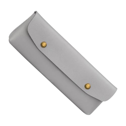 Smileshiney Kleine Kosmetiktasche, Kleine Schminktasche, Kunstleder-Federmäppchen, Make-up-Pinselhalter für Damen, Federmäppchen, Aufbewahrungsorganisator für Reisen von Smileshiney