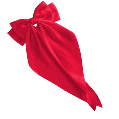 Smileshiney Schleifenclips für Frauen, Schleifenkrallenclip - Satin-Haarspangen - Haarspangen mit langem Schwanz, große Haar-Styling-Klammern für Erwachsene und Frauen für Haar-Accessoires von Smileshiney