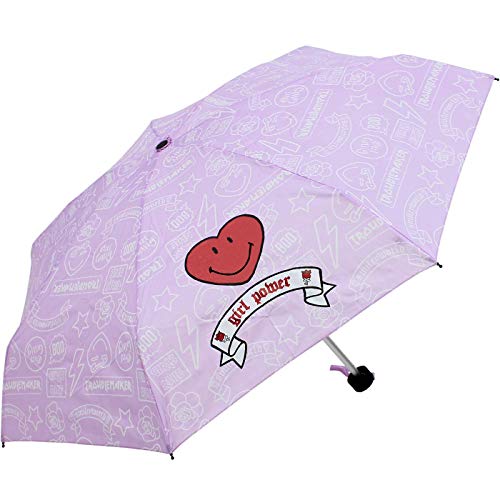 Smiley World Taschenschirm Mini Manual Girl Gang - Lila von Smiley World
