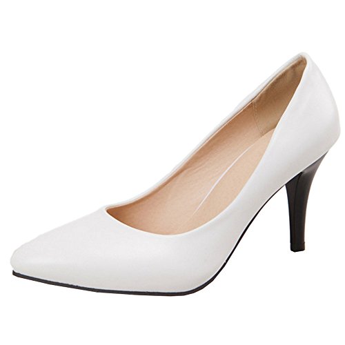 Smilice Damen Elegant Pumps Pointed Toe Slip-On Schuhe für Arbeit & Datierung von Smilice