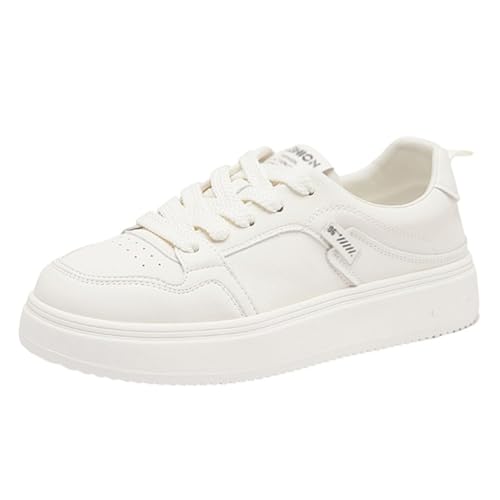 Smilice Damen Freizeitschuhe - Bequem und Vielseitig für Alltag (Weiß2, 38 EU) von Smilice