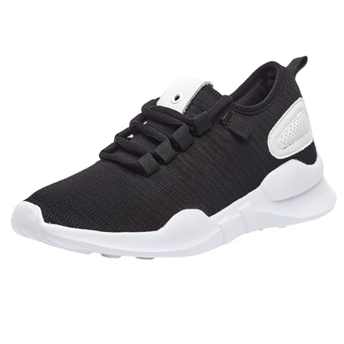 Smilice Damen Leichte Mesh Sneaker - Atmungsaktiv für Alltag und Uni (Schwarz, 33 EU) von Smilice
