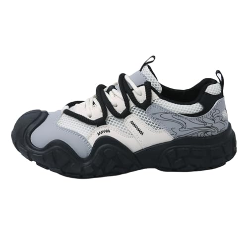 Smilice Damen Sommer-Atmungssystem Freizeitschuhe - Leichte rutschfest für Stadtspaziergänge (Schwarz, 36 EU) von Smilice