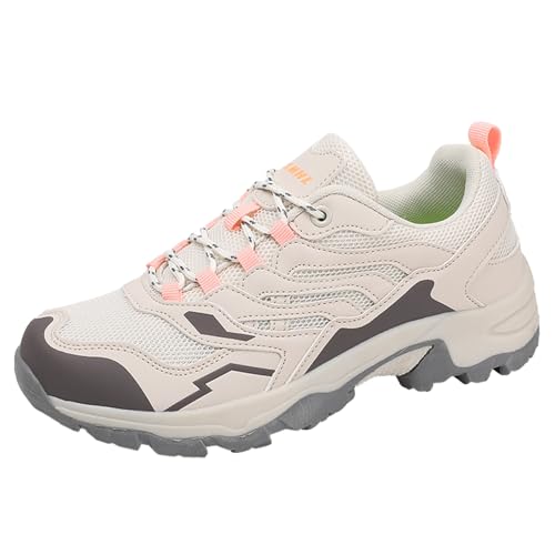 Smilice Paar-Wanderschuhe mit Weitem Zehenraum - Atmungsaktiv für Stadt & Bergpfade (Rosa, 38EU) von Smilice