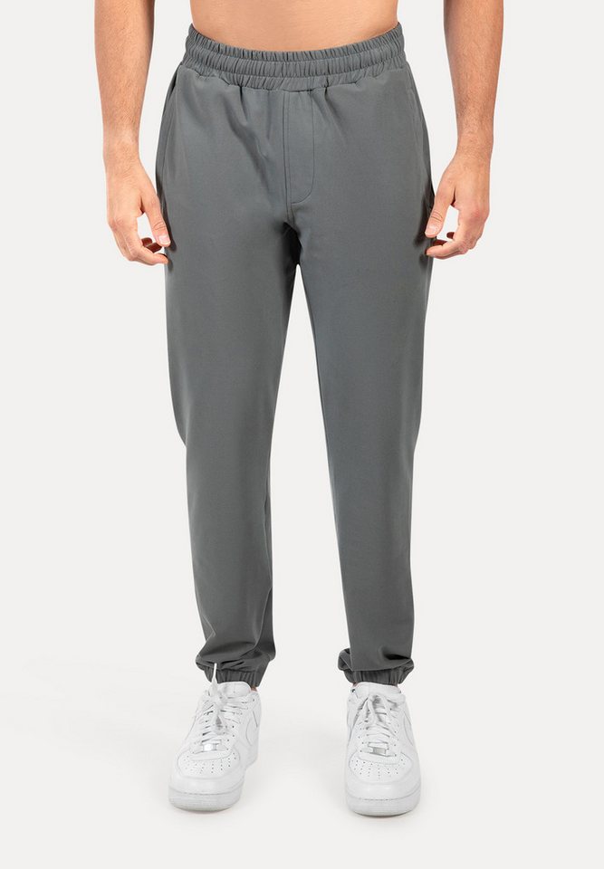 Smilodox Jogginghose Delian, Bequeme Sporthose mit 3D Rubber Print, Elastischem Bund Hohe Bewegungsfreiheit Minimalistisches Design, Freizeit Gym Alltag von Smilodox