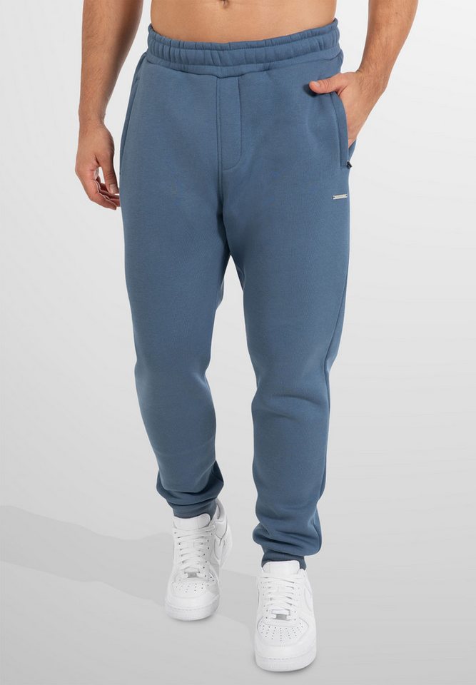 Smilodox Jogginghose Fiero, Freizeithose Laufhose Herren, Baumwolle, Sporthose Lang Herren Trainingshose mit Reißverschlusstaschen, Sport Gym Fitness Freizeit von Smilodox