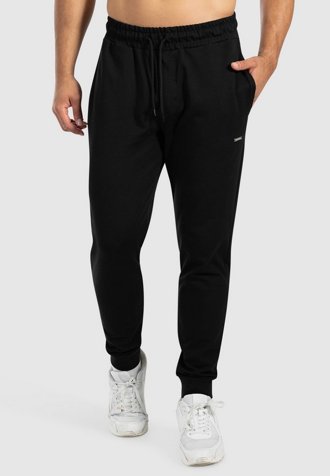Smilodox Jogginghose Nilo, Regular Fit Trainingshose, Sweatpants Seitentaschen, funktional Freizeithose bequem, Rippbündchen, Kordelzug, Sport Freizeit Alltag von Smilodox
