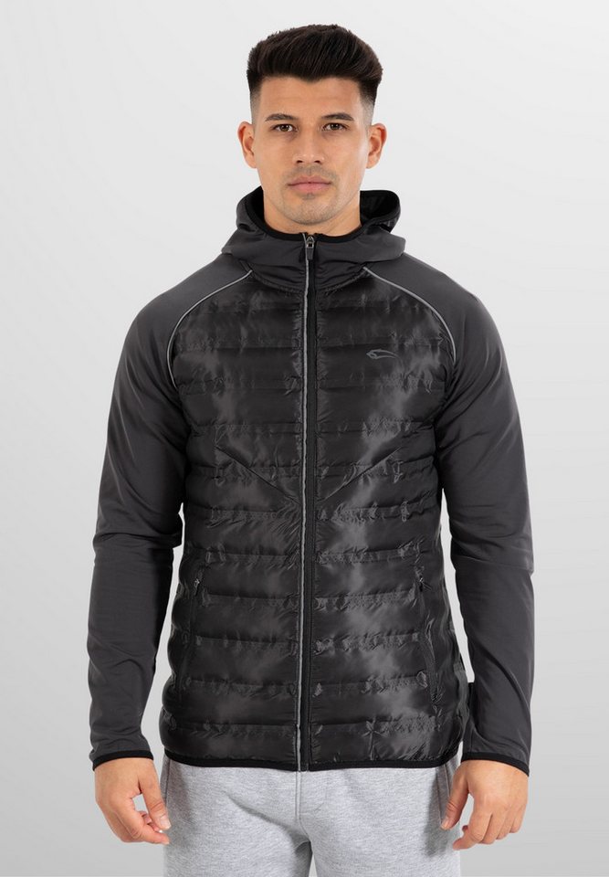 Smilodox Outdoorjacke Matteo, Trainingsjacke mit Kapuze Langarm Windbreaker mit Taschen Slim Fit Laufjacke Activewear Winddicht Atmungsaktiv Fitness Sport von Smilodox