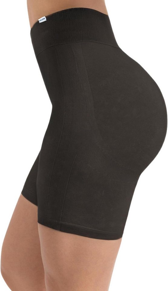 Smilodox Shorts Batik Ruth, High Waist V-Shape Hotpants mit Scrunch Yoga & Fitness Seamless Push Up Radlerhose Squatproof Sporthose Gym Freizeit von Smilodox