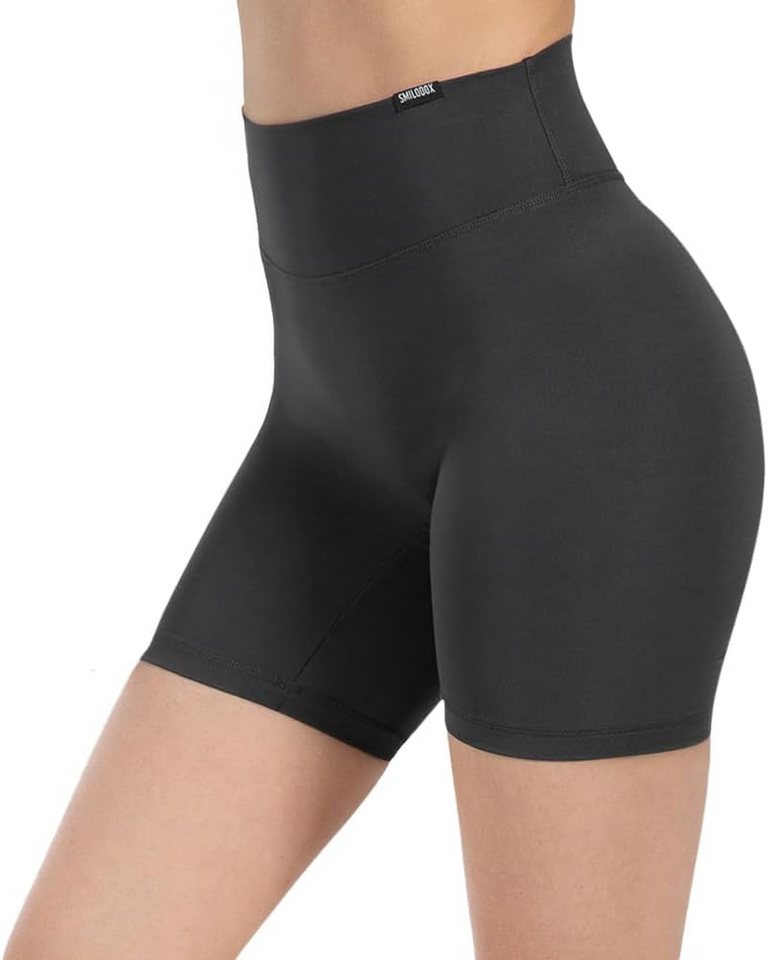 Smilodox Shorts SoftFeel Darbie, High Waist Yogashorts, atmungsaktiv & 4-Wege-Stretch Feuchtigkeitsableitende Radlerhose, schnelltrocknend, Pilates Yoga von Smilodox