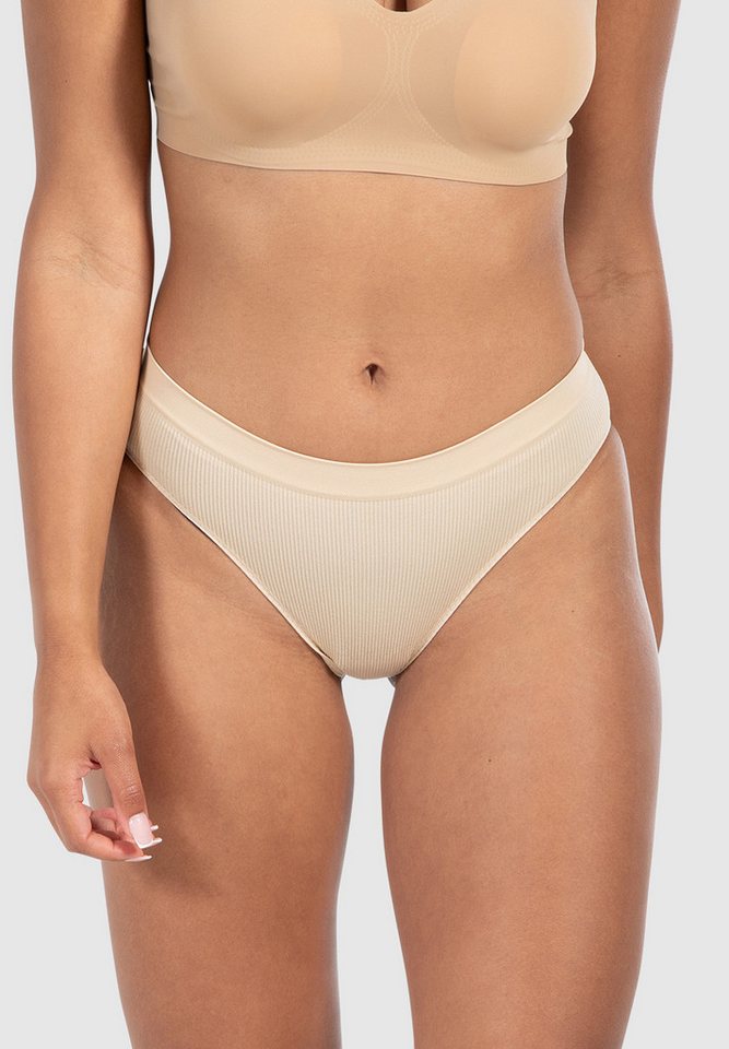 Smilodox Slip Nysa, Unterhose weicher dehnbarer Stoff, klassische Damen Hipster Nahtlose rutschfeste & blickdichte Unterwäsche, Eleganter Taillenslip von Smilodox