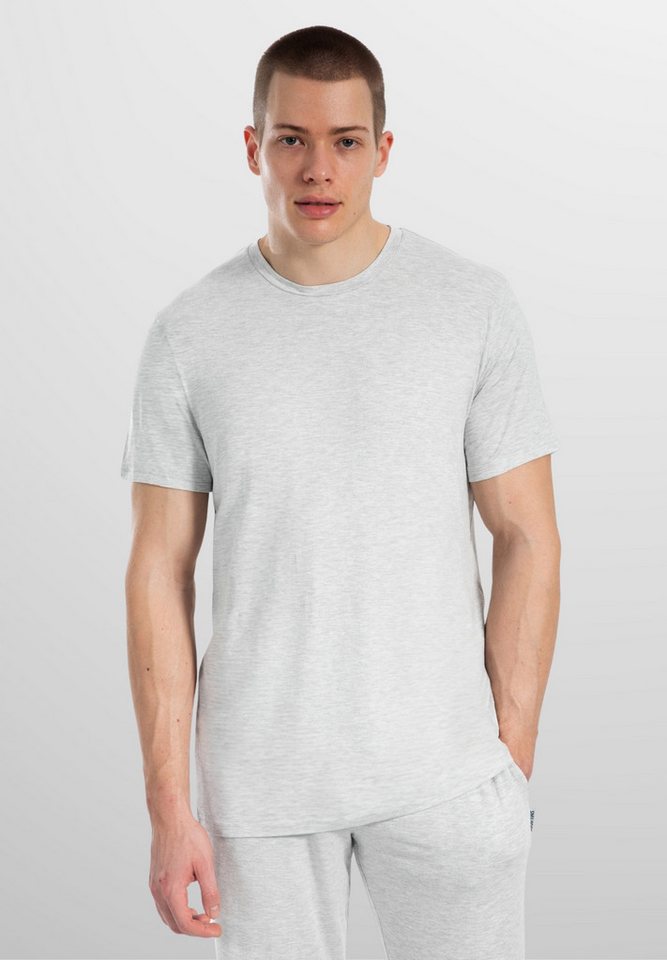 Smilodox T-Shirt Ilian Modal, Kurzarm Shirt weichem & strapazierfähigem Material Trainingsshirt mit melierte Optik, ideal für Freizeit, Alltag & Gym von Smilodox