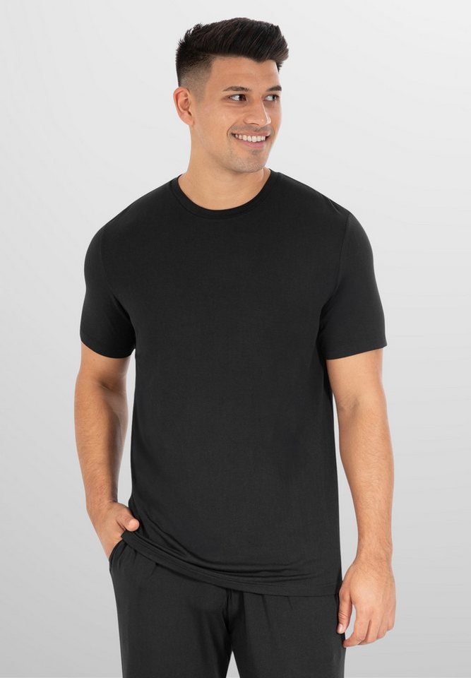 Smilodox T-Shirt Ilian Modal, Kurzarm Shirt weichem & strapazierfähigem Material Trainingsshirt mit melierte Optik, ideal für Freizeit, Alltag & Gym von Smilodox