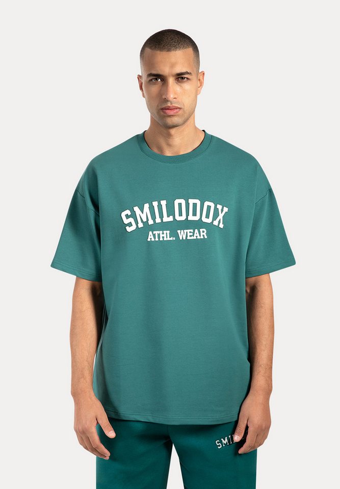 Smilodox T-Shirt Kayson, Locker geschnittenes Oversize Shirt mit Retro Frontprint bequemer Rundhalsausschnitt weiches Material Streetwear Look von Smilodox