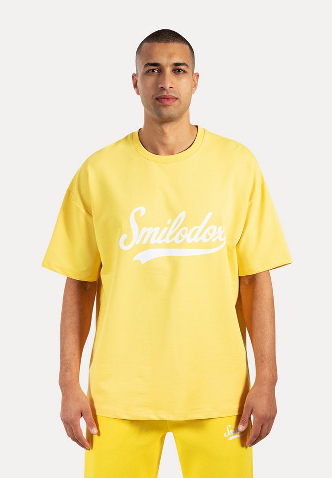 Smilodox T-Shirt Lorik, Locker geschnittenes Oversize Shirt mit Retro Frontprint bequemer Rundhalsausschnitt weiches Material moderner Streetwear Look von Smilodox