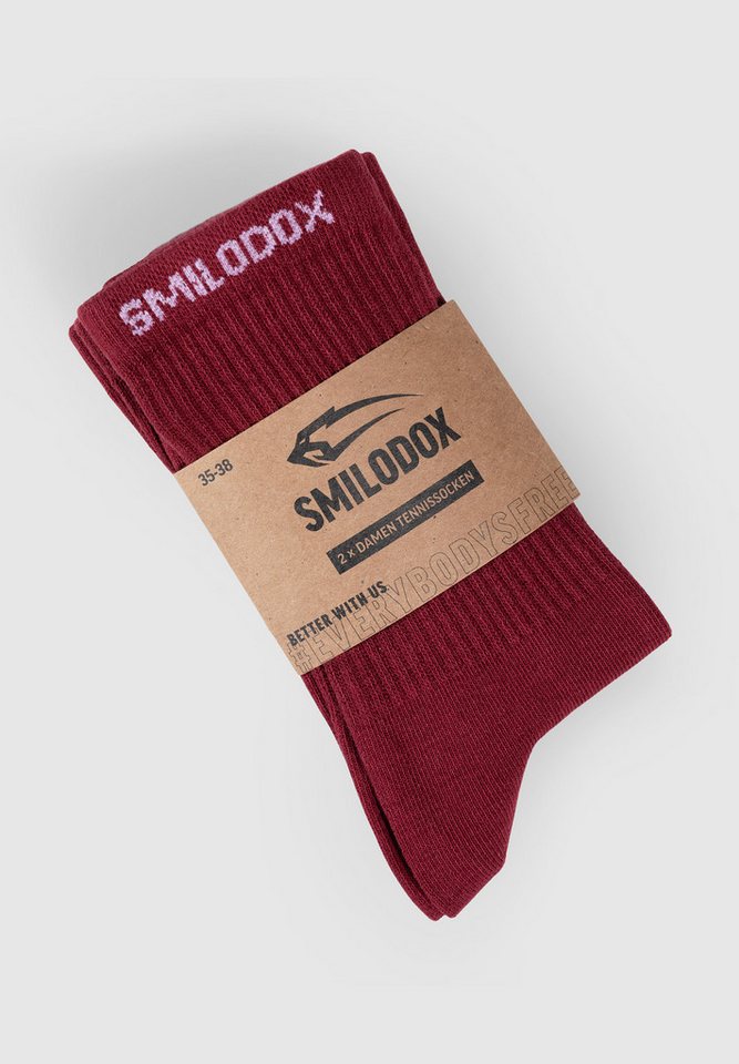 Smilodox Tennissocken Women Tennissocken 2er Pack Multicolor V1 von Smilodox