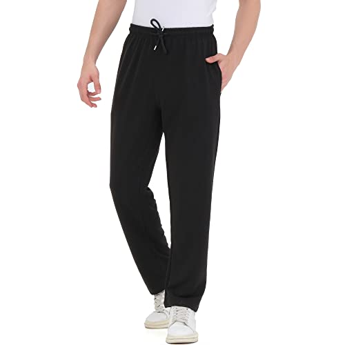 Smith Solo Jogginghose Herren – Jogger Männer Modern | Baumwolle Jungen Slim Fit Freizeithose | | Sporthose – Training – Trainingshose | Schwarz / Gerade, L von Smith & Solo