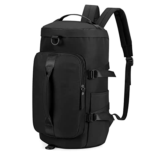 SMITH Sporttasche für Herren und Damen, Reisetasche, leichter Rucksack, Handgepäcktaschen mit Schuhfach, verstellbarer Riemen für Yoga, Schwimmen, Schwarz, 18.1*9.8*9.8 inches von Smith Sursee