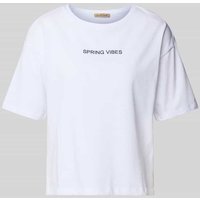 Smith and Soul Boxy Fit T-Shirt mit Stitching und Rundhalsausschnitt in Weiss, Größe L von Smith and Soul