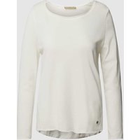 Smith and Soul Longsleeve mit Label-Applikation in Offwhite, Größe L von Smith and Soul