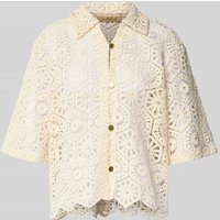 Smith and Soul Relaxed Fit Bluse aus Häkelspitze in Offwhite, Größe M von Smith and Soul