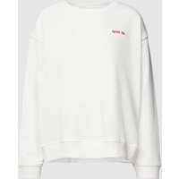 Smith and Soul Sweatshirt mit Statement-Stitching Modell 'GAME ON' in Offwhite, Größe L von Smith and Soul