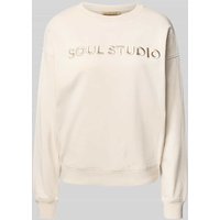 Smith and Soul Sweatshirt mit Statement-Stitching Modell 'SOUL STUDIO' in Sand, Größe XXL Smith and Soul Sweatshirt mit Statement-Stitching Modell 'SOUL STUDIO' in Sand, Größe XXL von Smith and Soul