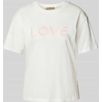 Smith and Soul T-Shirt mit Label-Stitching in Weiss, Größe XXL von Smith and Soul