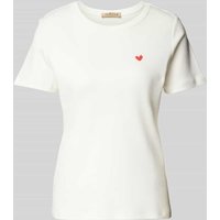Smith and Soul T-Shirt mit Label-Stitching in Weiss, Größe XXL von Smith and Soul