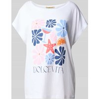 Smith and Soul T-Shirt mit Motiv-Print und Rundhalsausschnitt in Weiss, Größe XS von Smith and Soul