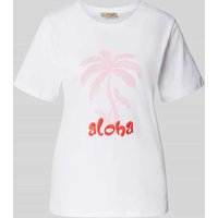 Smith and Soul T-Shirt mit Motiv-Stitching in Weiss, Größe XXL von Smith and Soul
