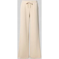 Smith and Soul Wide Leg Sweatpants mit elastischem Bund Modell 'SCUBA' in Offwhite Melange, Größe M von Smith and Soul