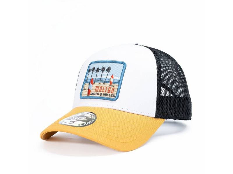Smith & Miller Trucker Cap Basecap Miramar weiss/gelb/schwarz - 1 Stück von Smith & Miller