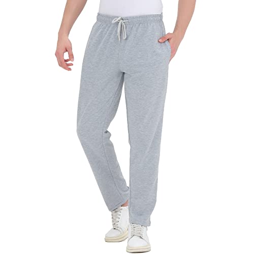 Smith Solo Jogginghose Herren – Jogger Männer Modern | Baumwolle Jungen Slim Fit Freizeithose | | Sporthose – Training – Trainingshose | Grau / Gerade, L von Smith & Solo