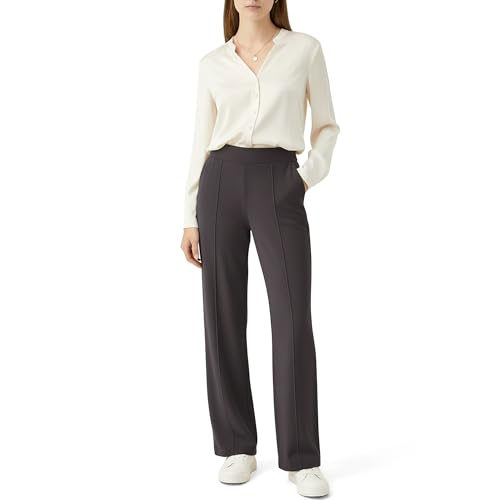 Smith & Solo Jogginghose Damen – Yogahose High Waist Sporthose Hohe Taille Freizeithose Weites Bein Sommerhose mit Taschen Frauen Wanderhose Lose Lounge Pants - Ant XXL von Smith & Solo